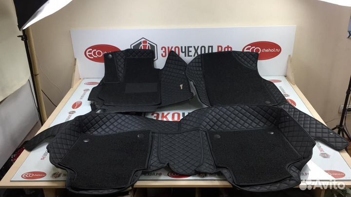 3D Коврики Hyundai Салон Багажник из Экокожи