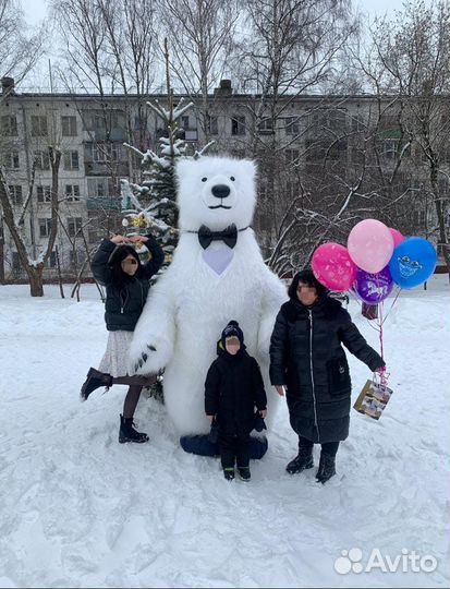 Аниматор Поздравление Белого Медведя или Зайки
