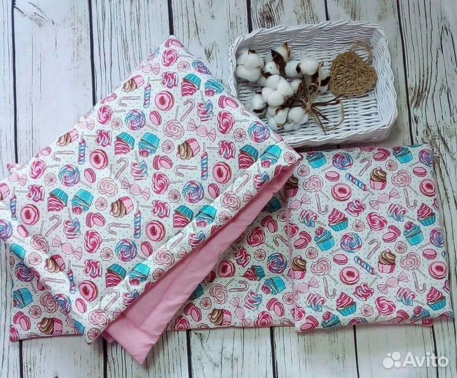 Детский комплект в коляску новый