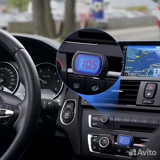 Автомобильный цифровой вольтметр в прикуриватель