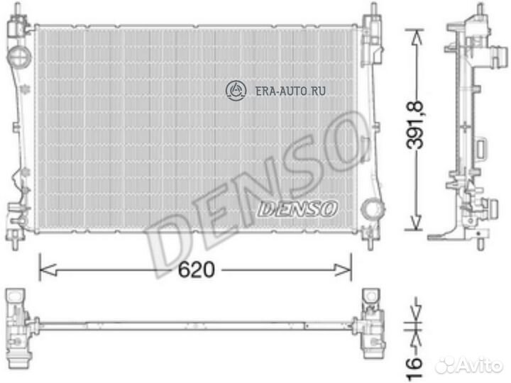 Denso DRM13017 Радиатор двигателя