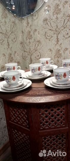 Набор чайный Кахла Германия 4 четвёрок