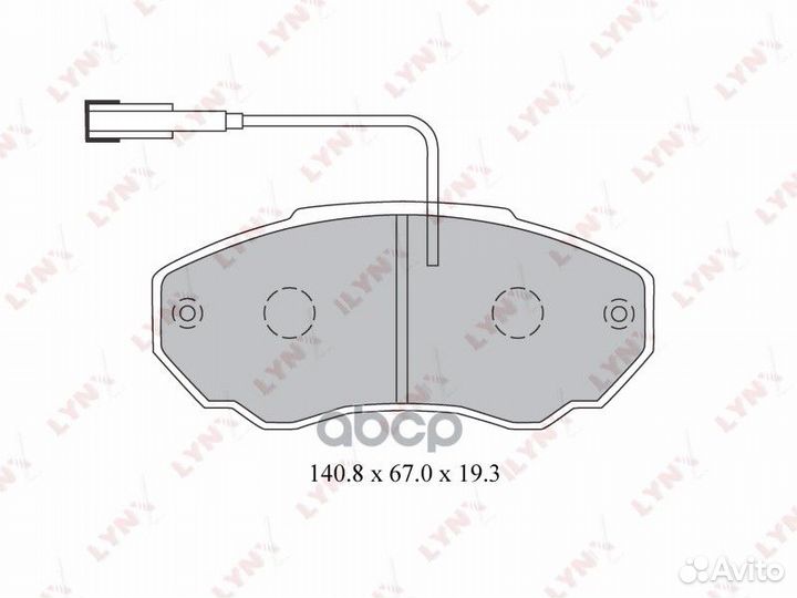 Колодки тормозные дисковые BD-2215 lynxauto