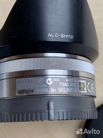Объектив sony e 16mm f2,8