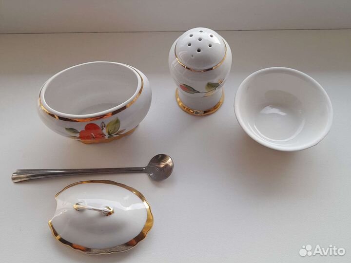 Набор для специй фарфор времён СССР Бронь