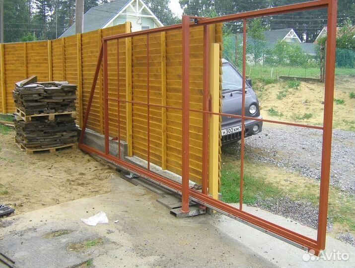 Откатные ворота под ключ