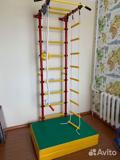 Шведская стенка канат с упорами новая