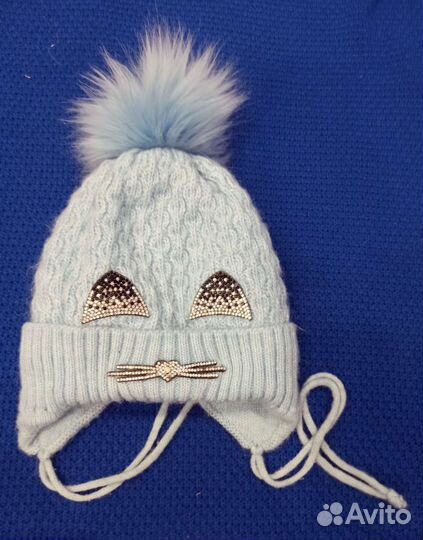 Шапка зимняя для девочки 50 52
