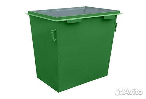 Контейнер для мусора 0.8 м3 без колес и без крышки