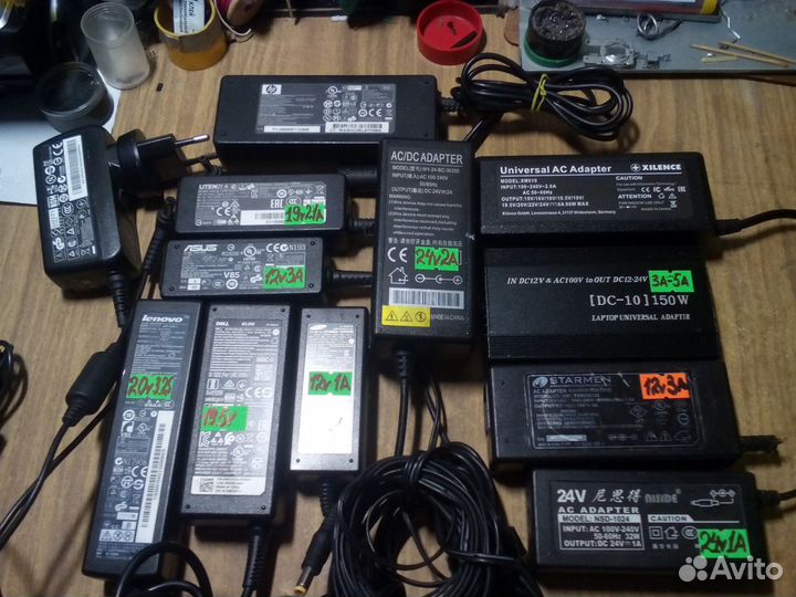 Блоки питания ноутбуков Аsus/Dell/HP/Lenovo