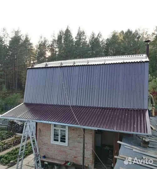 Ремонт кровли. Замена шифера