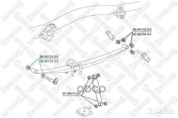598 09134 9038518009 втулка рессоры Toyota Land