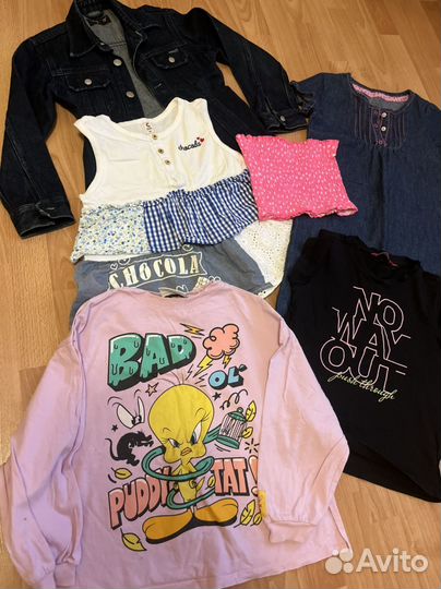 Одежда для девочки пакетом 6-8 лет