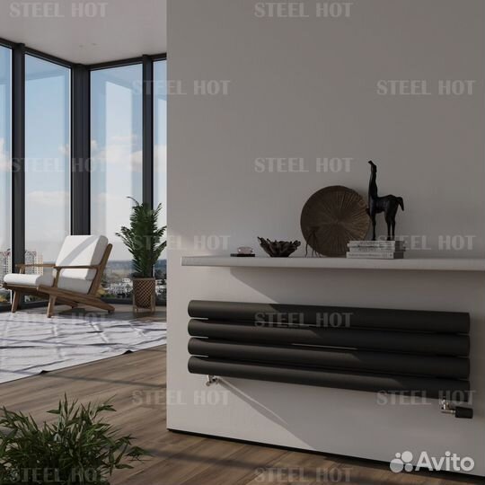 Горизонтальный радиатор Steel-Hot от производителя