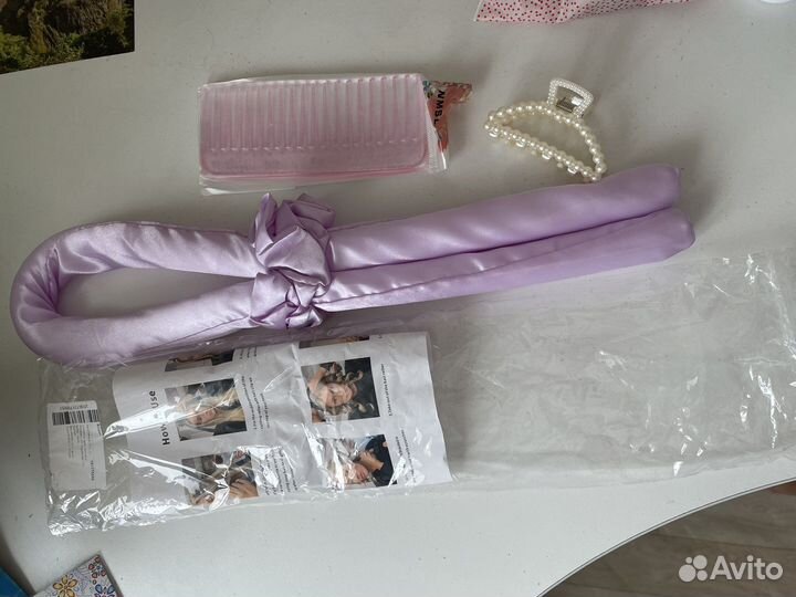Подарок бигуди ободок + расческа
