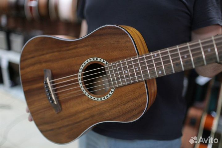 Flight TR-1000 teak - акустическая тревел гитара