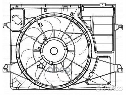 Вентилятор радиатора KIA Cerato II (09) (с кож