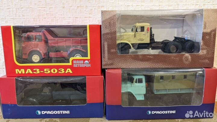 Лот масштабных моделей грузовиков 1/43