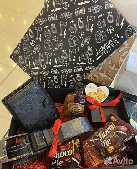 Мужской подарочный бокс