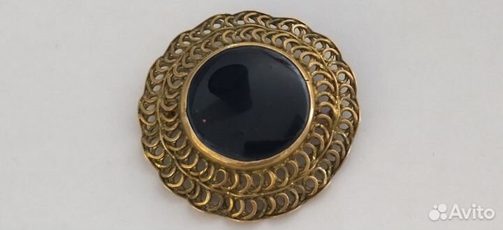Брошь.4.5см, латунь.винтаж