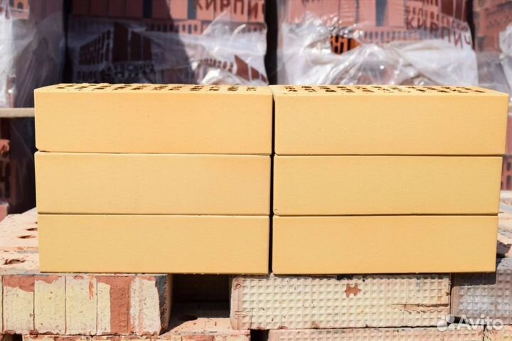 Кирпич облицовочный Ваниль с завода от 10м3