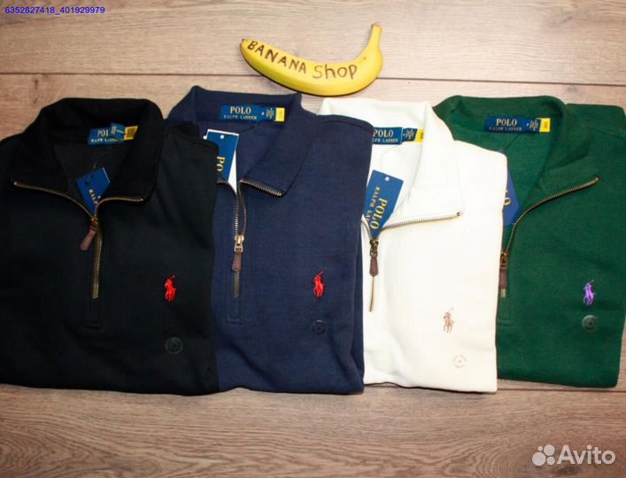 Polo Ralph Lauren джемпер полузамок черный (Арт.15907)