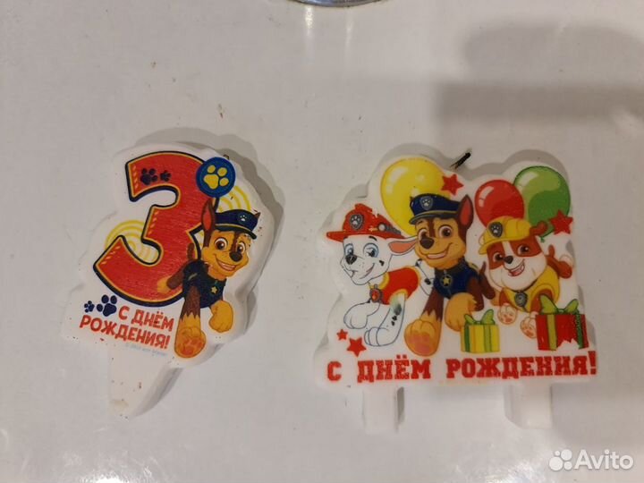 Свеча праздничная 3 года