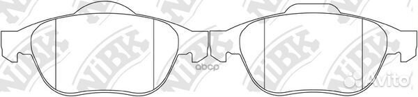 Колодки тормозные дисковые renault megane 1.6 2