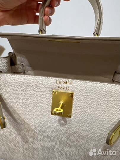 Кожаная молочная hermes kelly