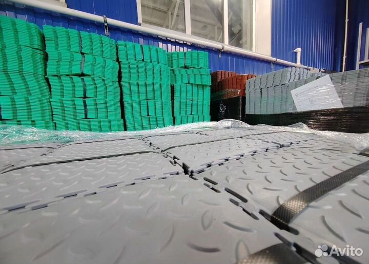 Модульная пвх плитка в автосервис / сто