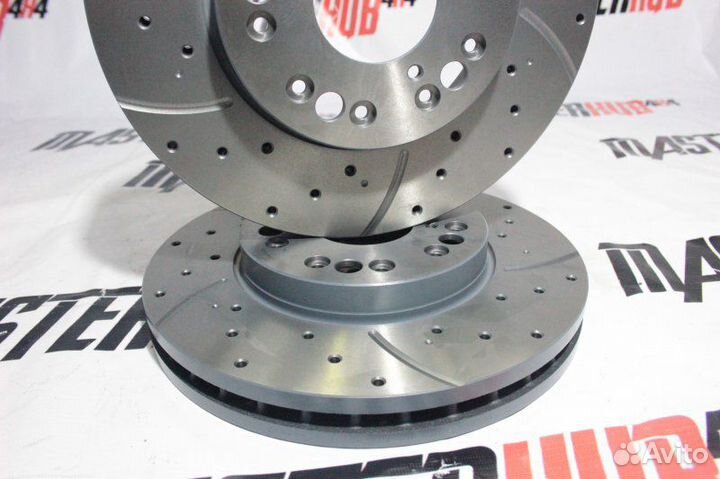 Перфорированный тормозной диск с насечками Тойота