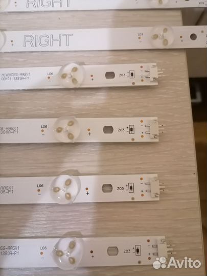 Комплект подсветки для тв LG 49UK6200PLA