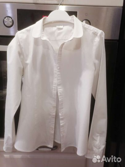 Рубашка белая для девочки 140 р