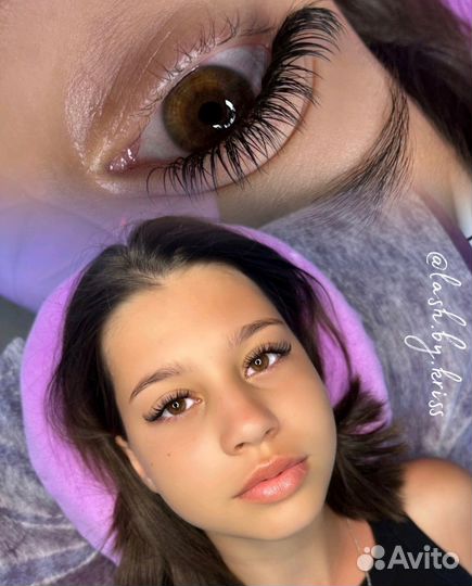 Наращивание ресниц и оформление бровей