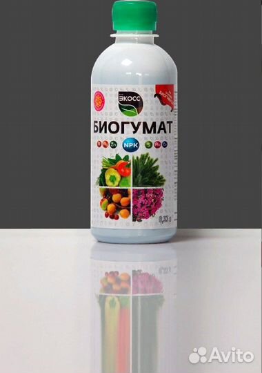 Биогумат Экосс, бутылка 0,33