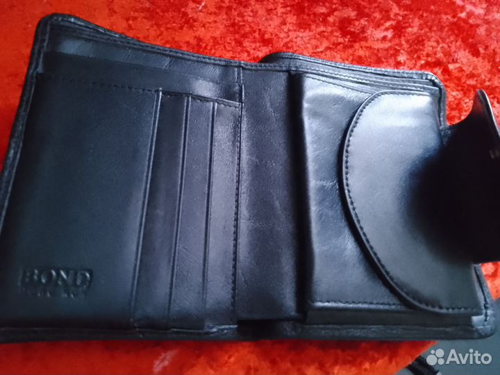 Бумажник мужской кожаный