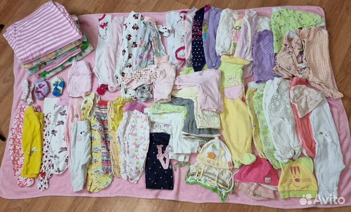 Огромная сумка вещей для новорожденного 50-62 р