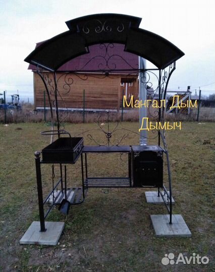 Мангал с печью