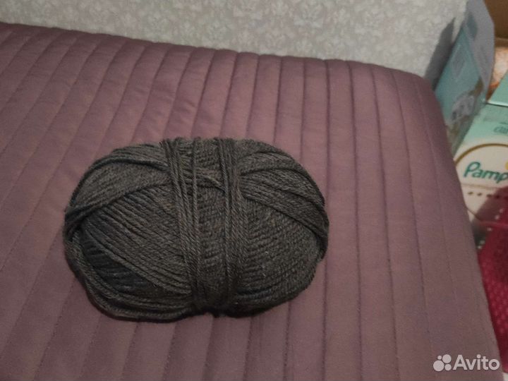 Пряжа серая