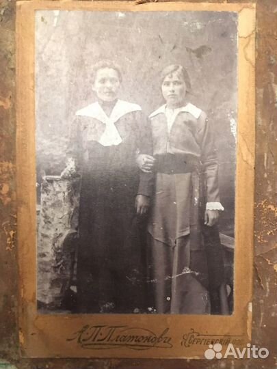 Дореволюционная фотография из фотоателье Платонова