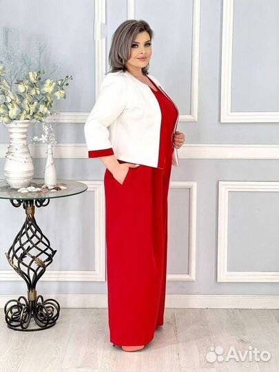 Брючный костюм женский размер 56