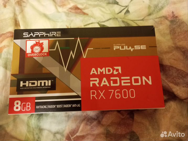 Видеокарта rx 7600 sapphire