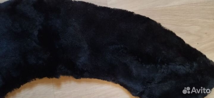 Новый мутоновый воротник и берет валяная шерсть