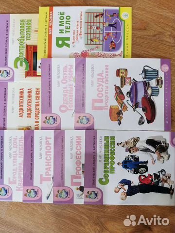 Тематические словари в картинках. Подготовка к шко