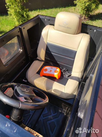 Электромобиль детский, черный Гелик