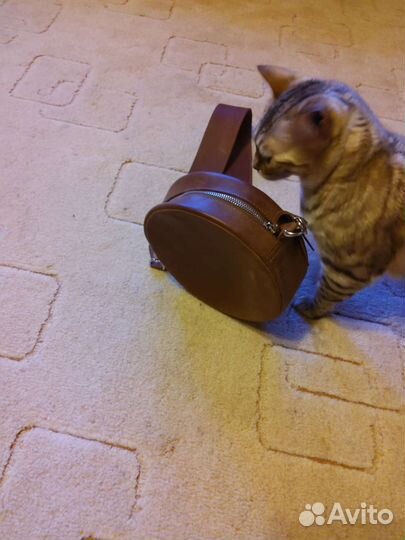 Сумка барабанка натуральная кожа