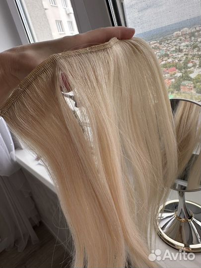 Волосы на заколках