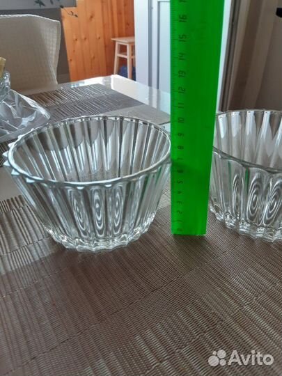 Стеклянные салатники за 2шт