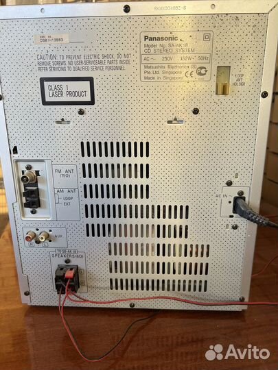 Музыкальный центр panasonic sa ak 18