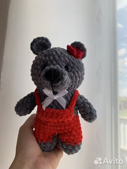 Вязаные игрушки мишки